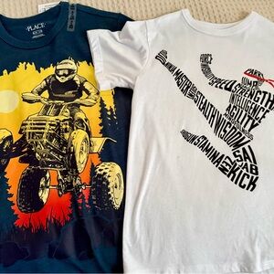 The Children's Place Navy and White Adventure Tees